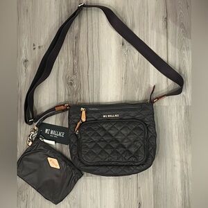 MZ WALLACE Metro Scout Magnet Dark Gray Extra Small Crossbody $185 NWT